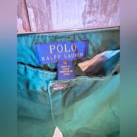Polo Ralph Lauren Boys Chino Pants Hunter Green Size 12 NWT - Picture 3 of 7